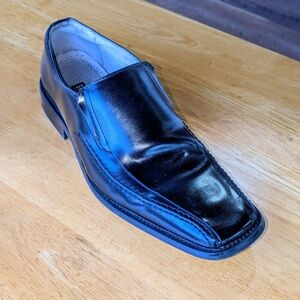 Stacy Adams Hillman 24199 Leather Slip On Black Bicycle Dress Shoes Mens 10M